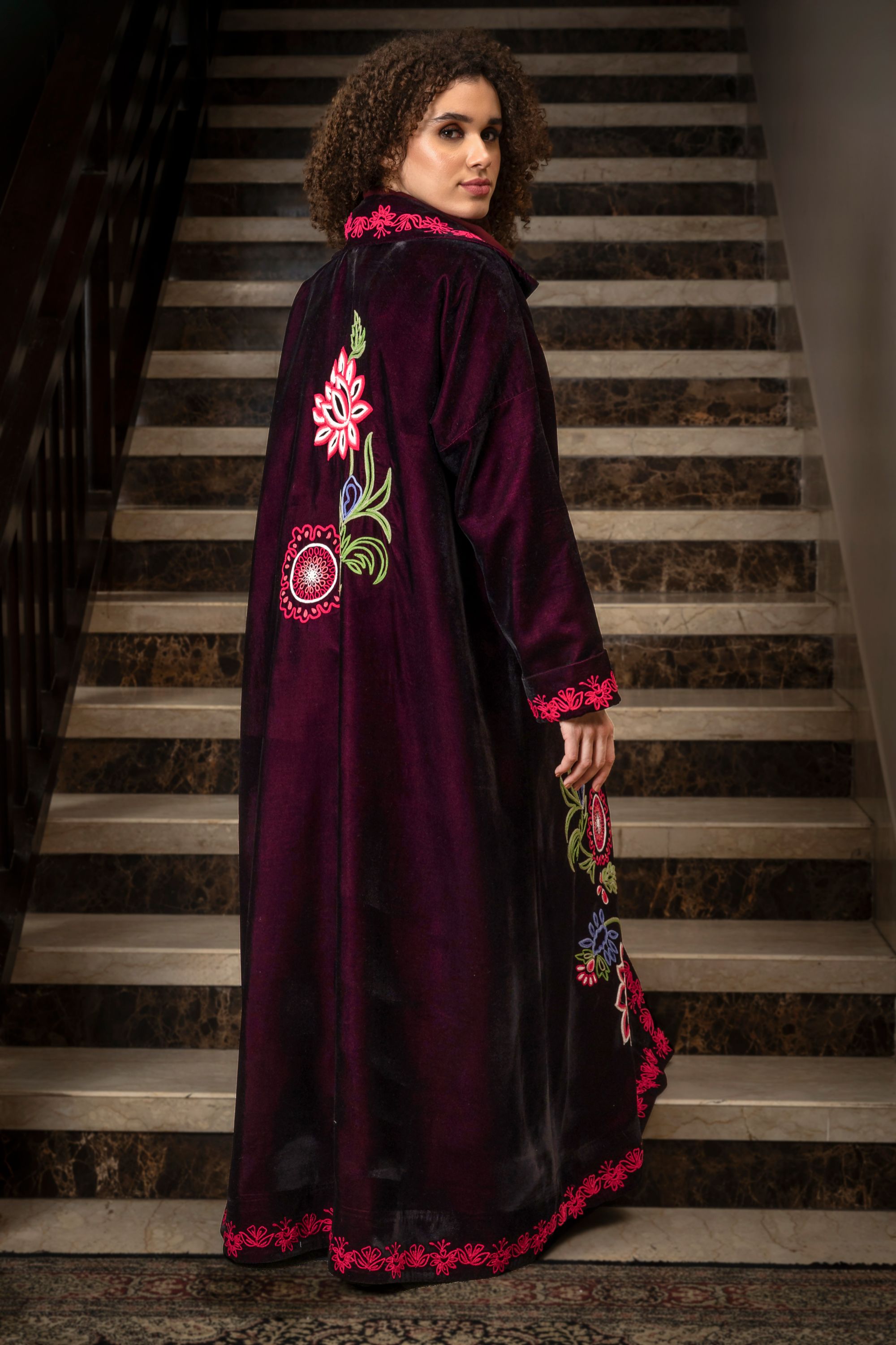 Kashifa Embroidered Abaya with Sheila